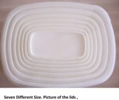 Store Fresh Rectangular Containers 7pcs.