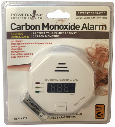 Powerplus Digital Carbon Monoxide Alarm 6277 image