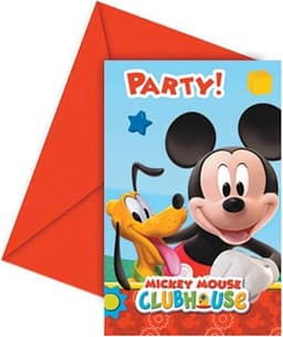 Unique Party Playful Mickey Invitations & Envelopes 1