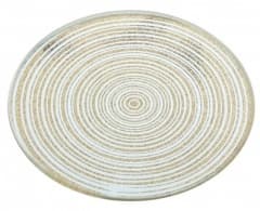 Candle Plate 10cm Gold Glitter