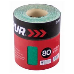 Blackspur 10m Decorator's Aluminium Oxide Finishing Paper 80 Medium Grade 1