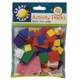 Crafty Foam (75pcs) - Squares - Assorted Colours 1