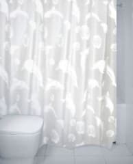 BC Dolphin Peva Shower Curtain White
