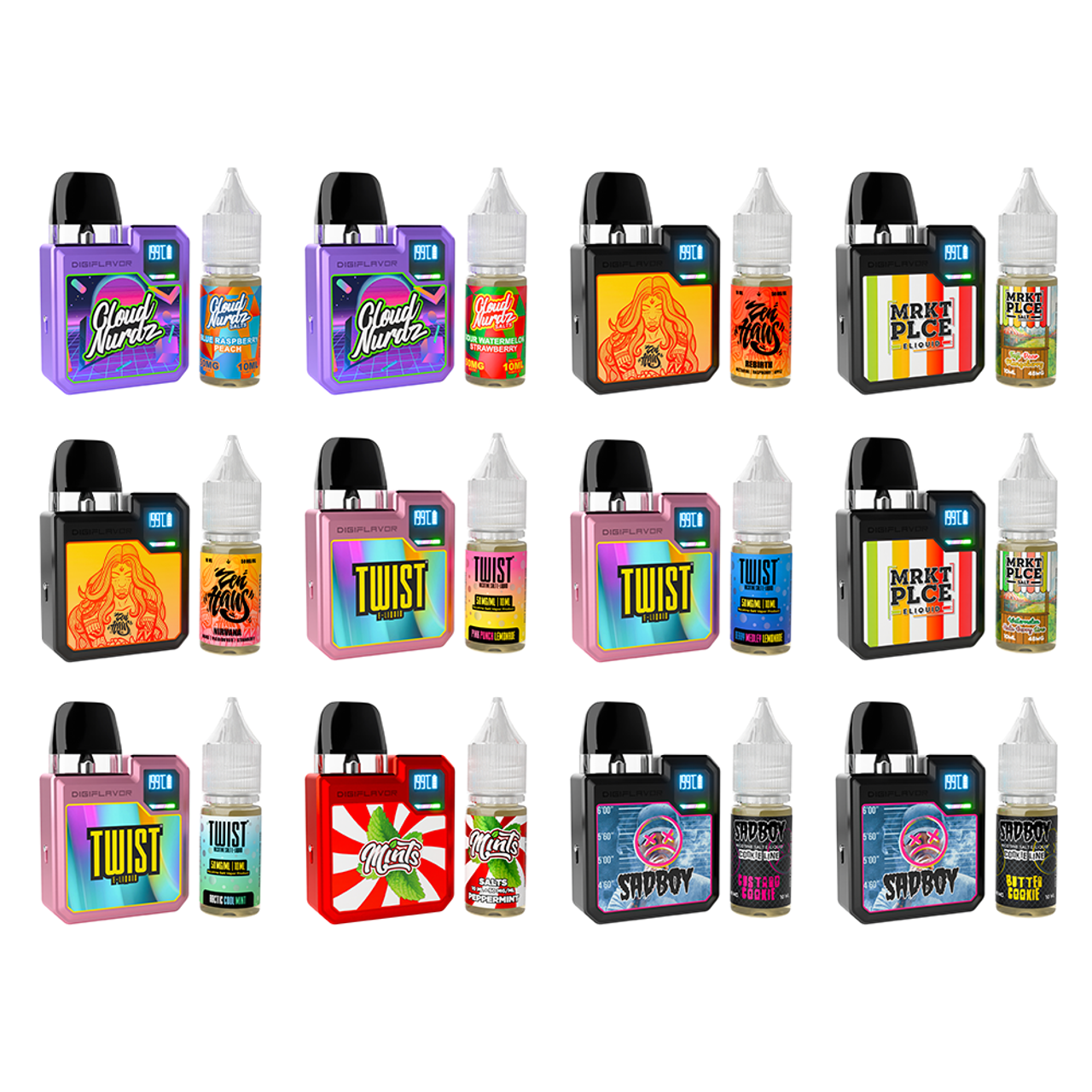 Vapor E-Liquid 10ml Refill -Zero/16mg/24mg - Assorted image