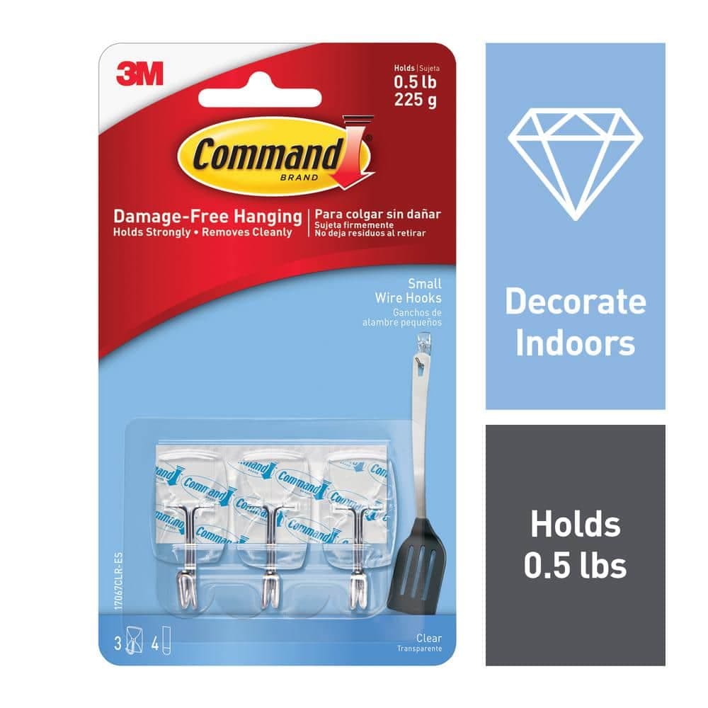 3M Command Clear Wire Hooks (17067CR)