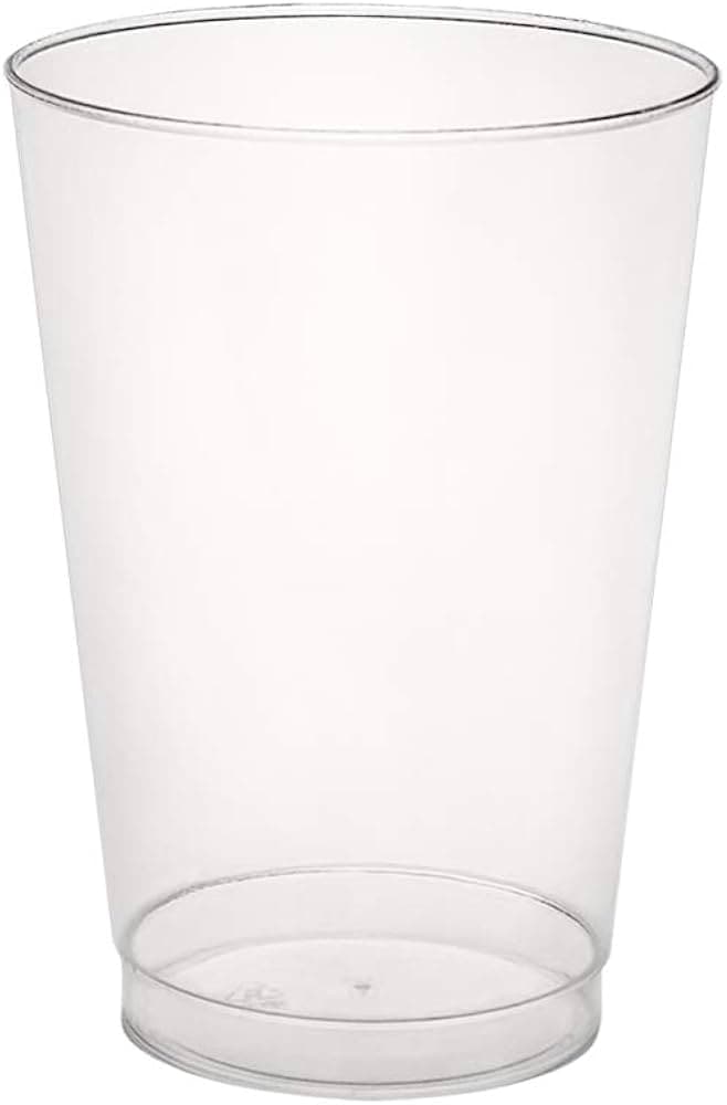 ESSENTIAL CLEAR PLASTIC 8OZ TUMBLER 20PC