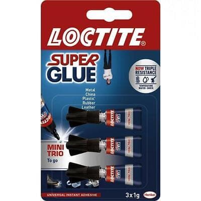 Loctite super glue powerflex mini trio 3 x 1g