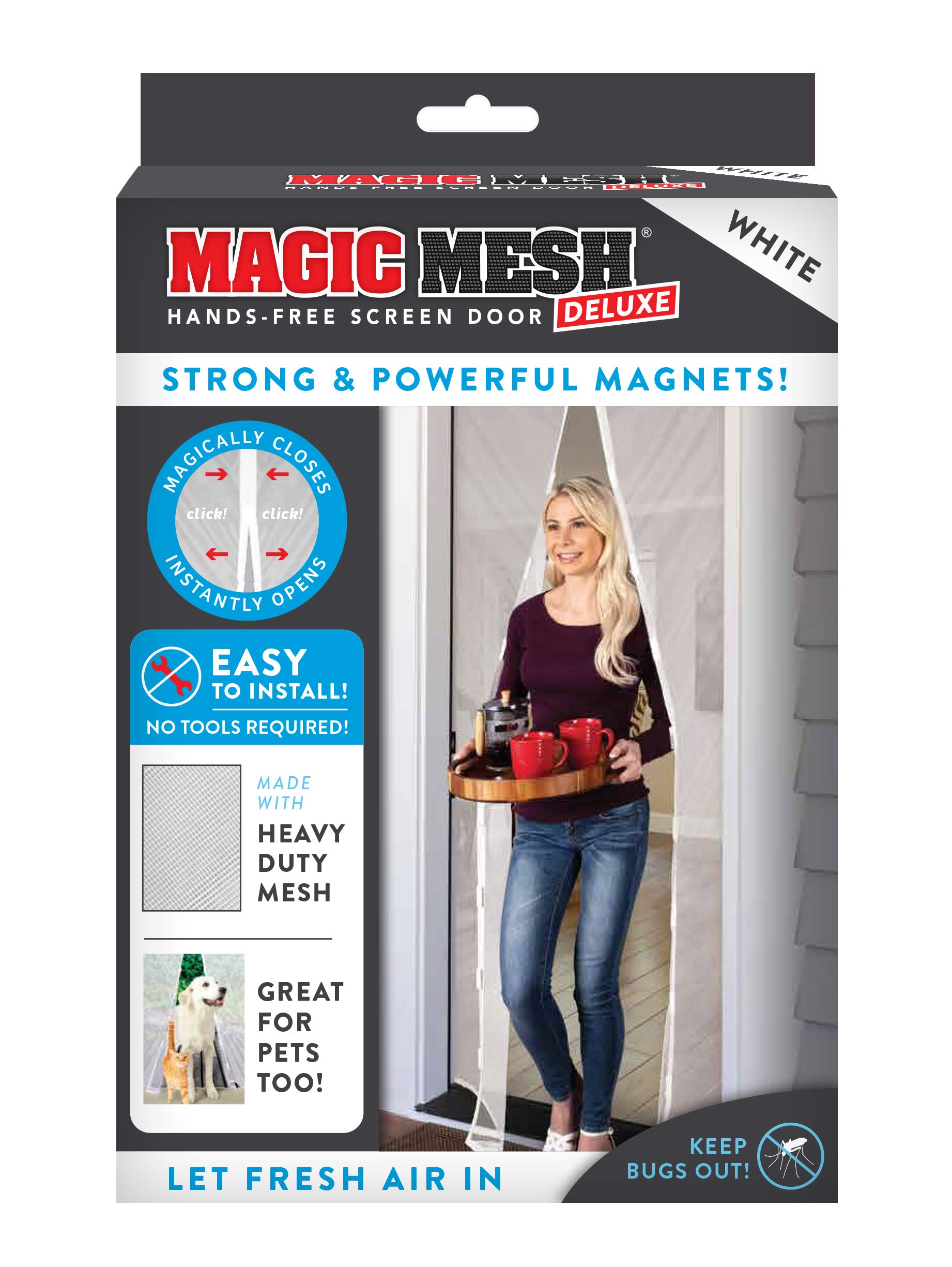 White Magic Door Mesh In Pvc   Coated Box image