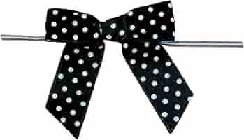 Polka Mini Bows - Black / White / Asstd. Col. Mix 65s image