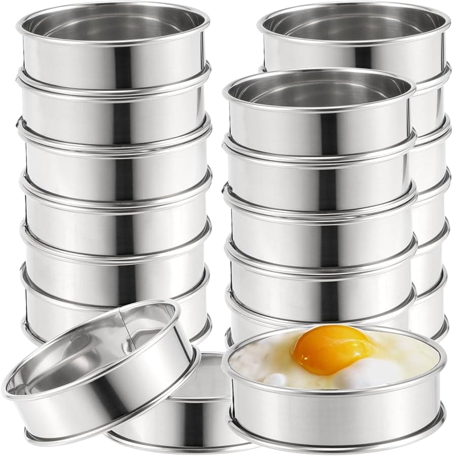Stainless Steel Round Cooking Ring 8cm Diameter