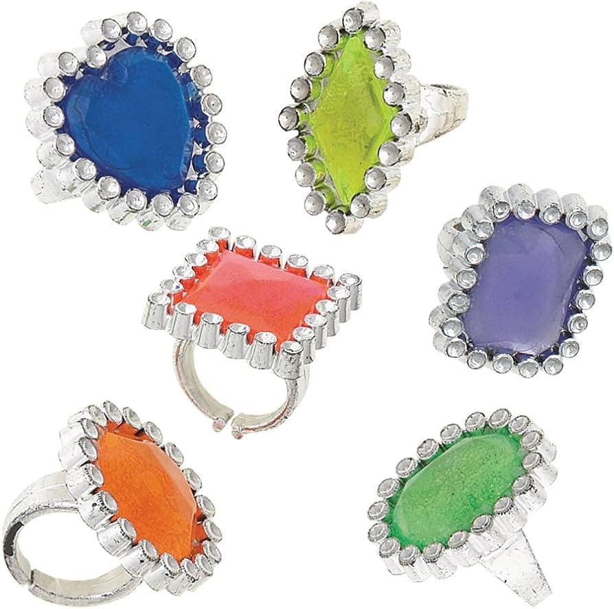 Unique Party 24  Gem Rings