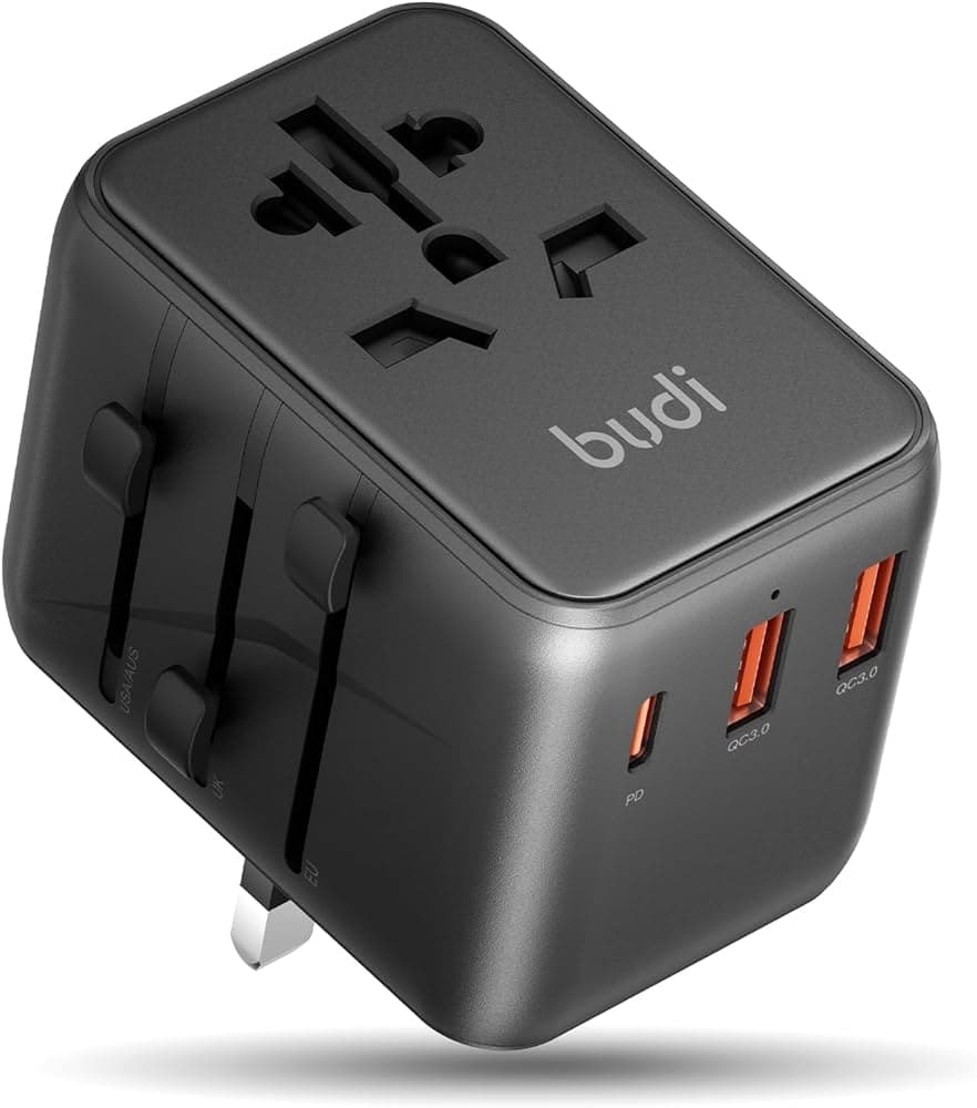 STATUS intercontinental Travel Double Adaptor With 2 Usb Ports