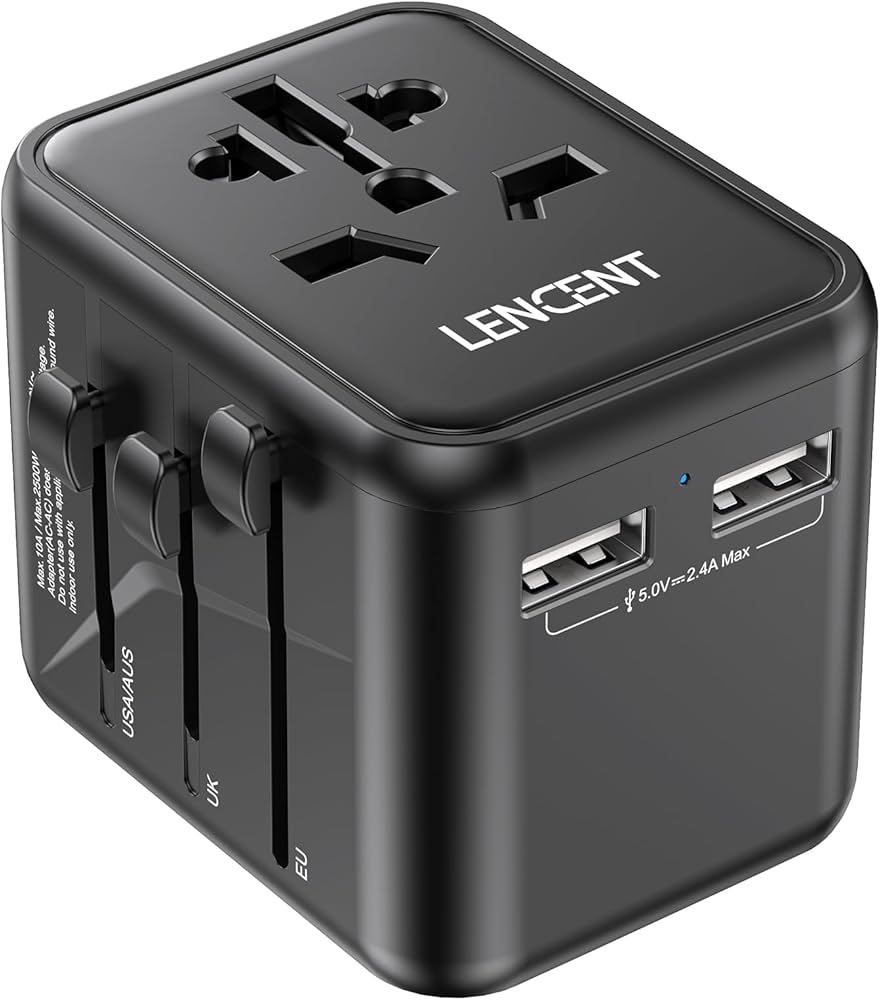 STATUS  worldwide Travel Adaptor + 2 Usb image