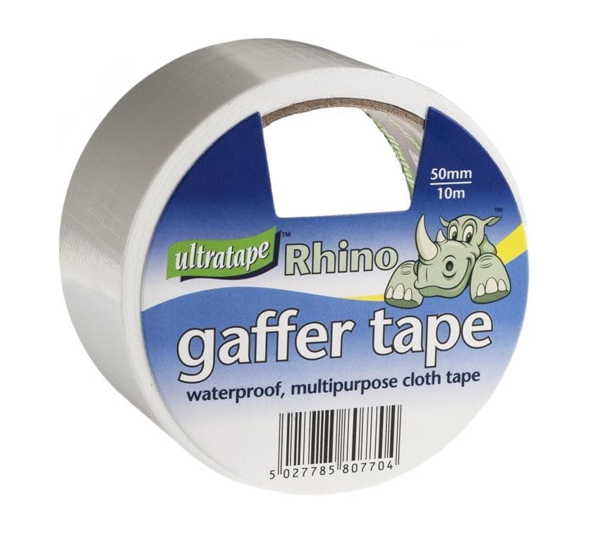 Rhino 50mm x 10m White Cloth Tape pk6