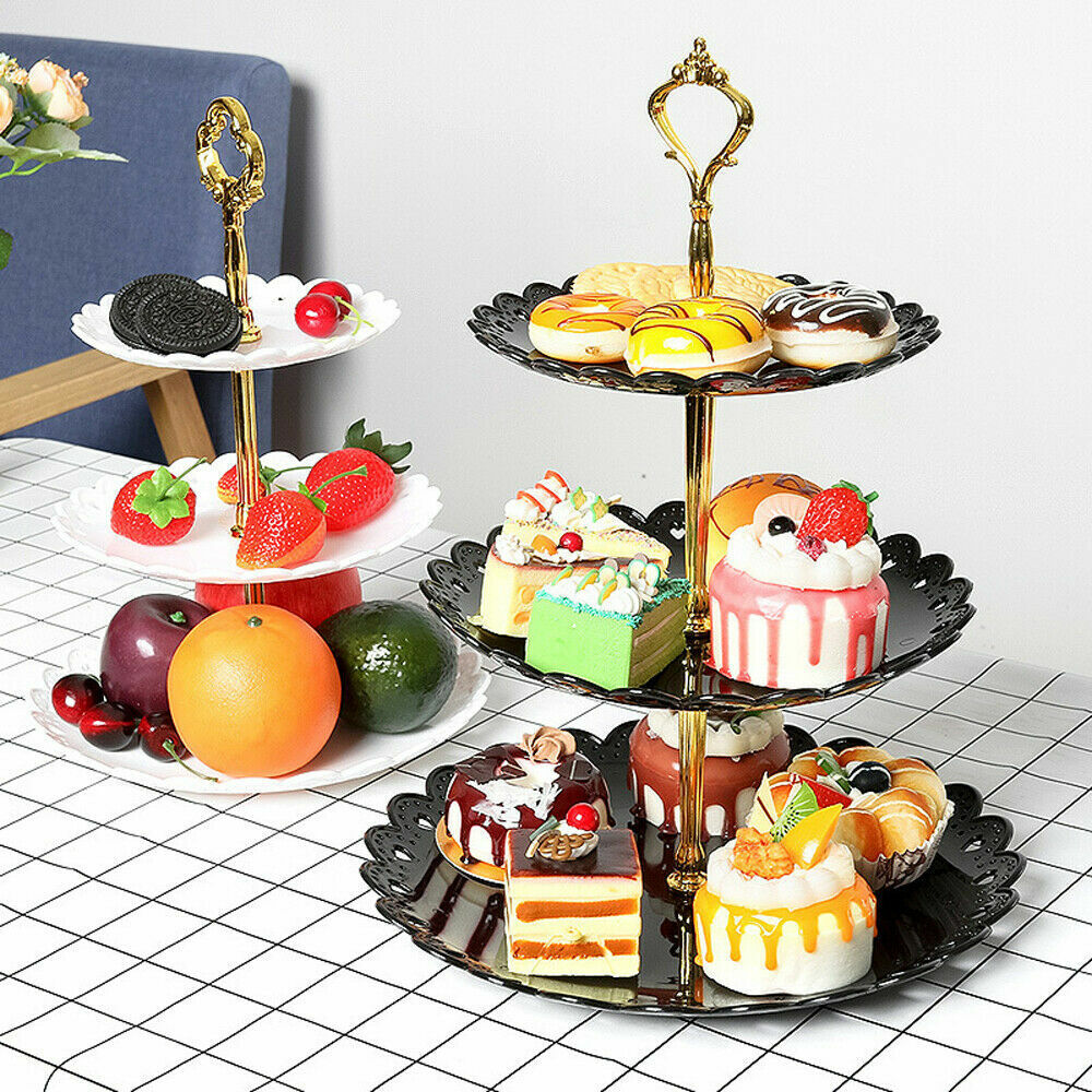 151 Clearance **** 3 Tier Cupcake Stand-ogg Sold As Seen, No Return Accepted image