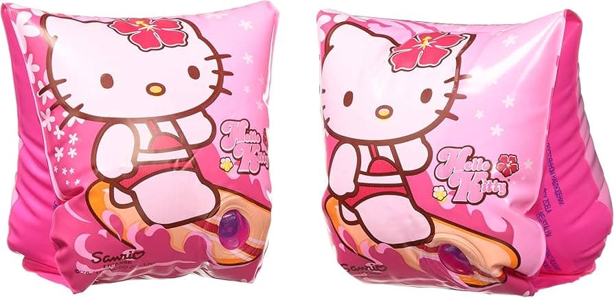 Kandy Toys ****** 9" X 6" Deluxe Arm Bands (ages 3-6 Years) "hello Kitty"