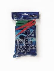 151 Duzzit  Plas. Jumbo Clothes Pegs 24pk (sma1069)