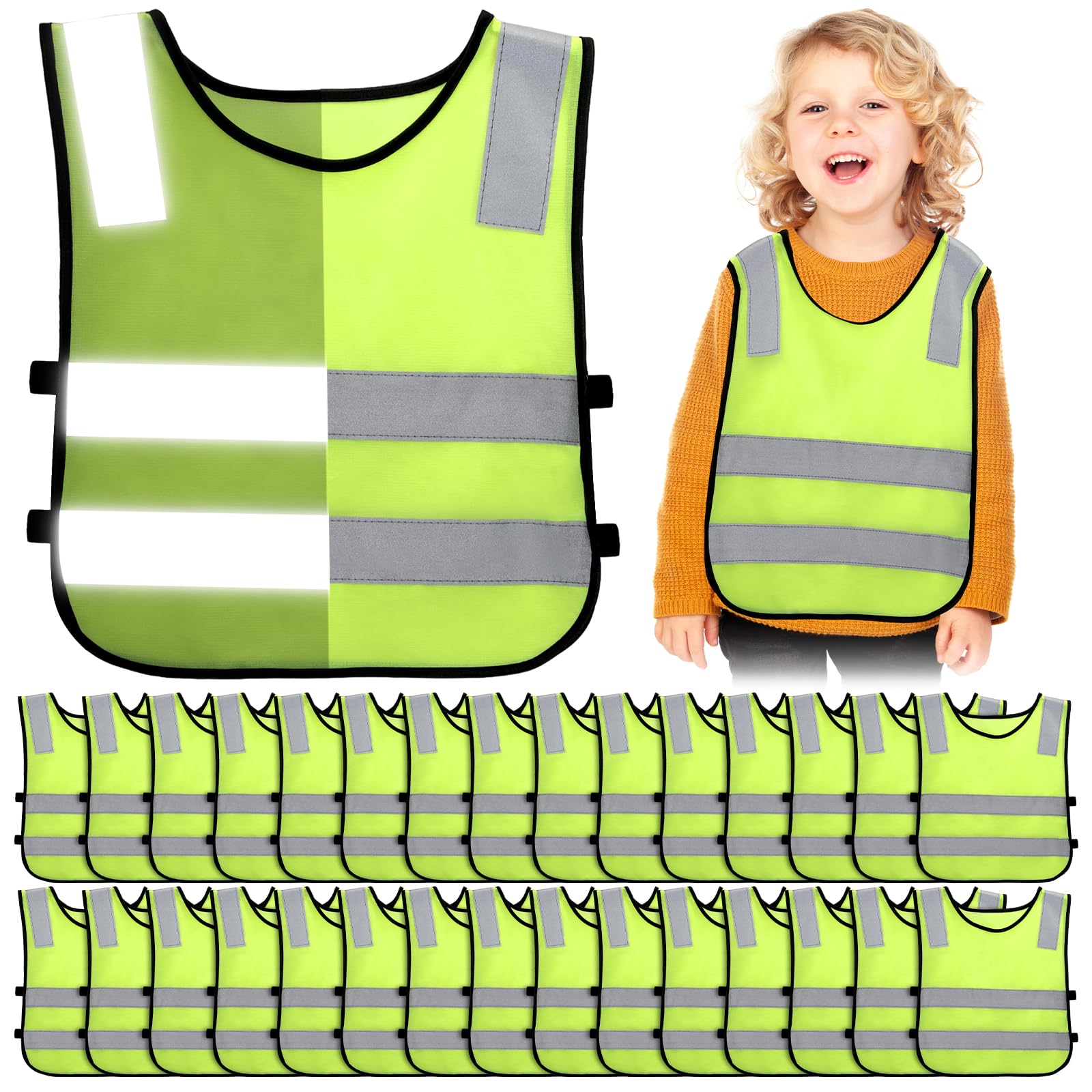 PMS Deluxe Safety Reflective Kids Waistcoat (753000) image