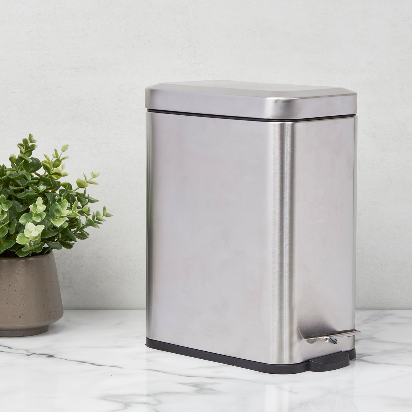 PIFCO Slim Line 5L Pedal Square Bin image