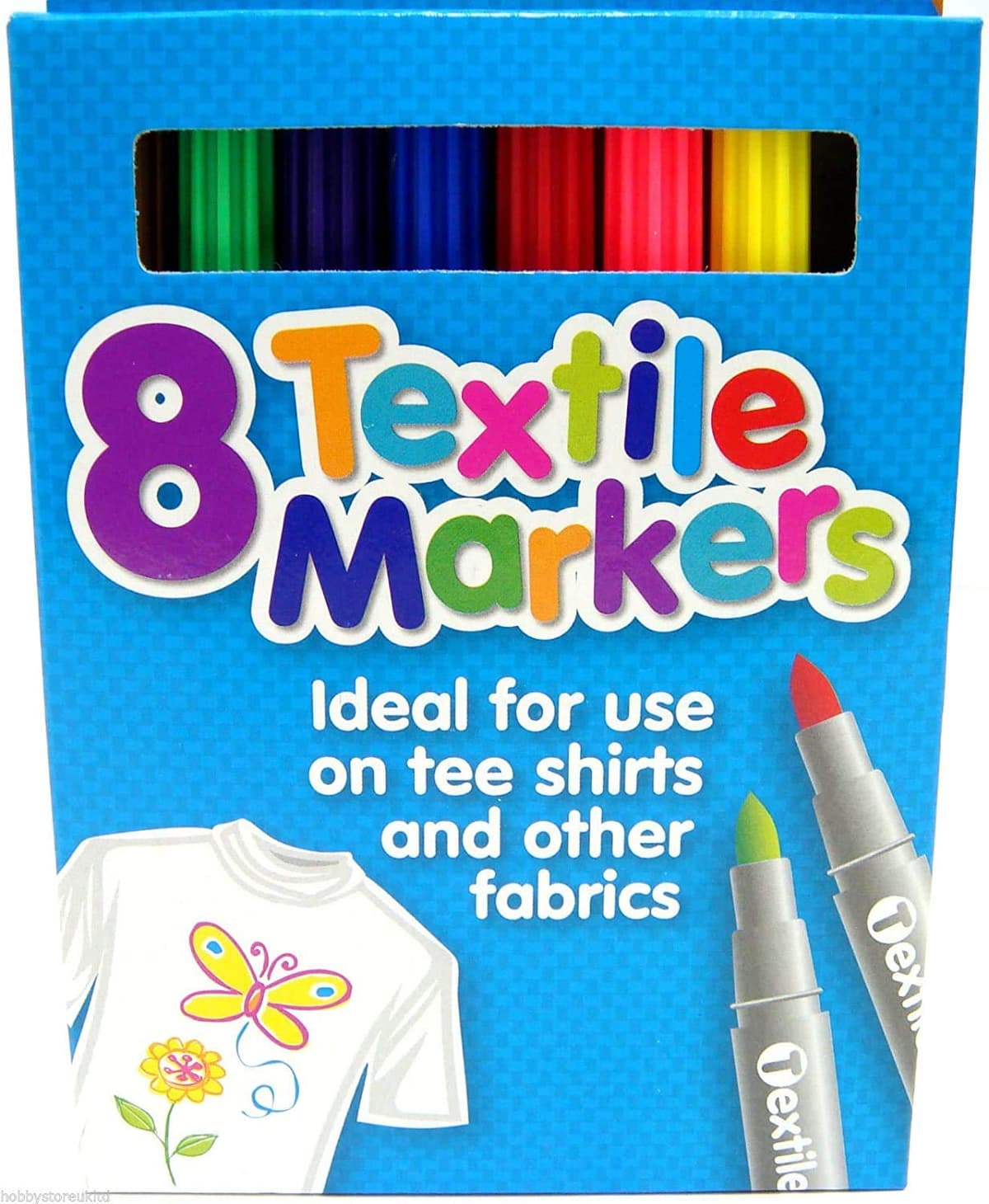 Tiger  Fabric Markers Pk8
