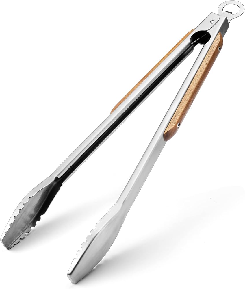 OTL Metal & Wood Bbq Tongs image