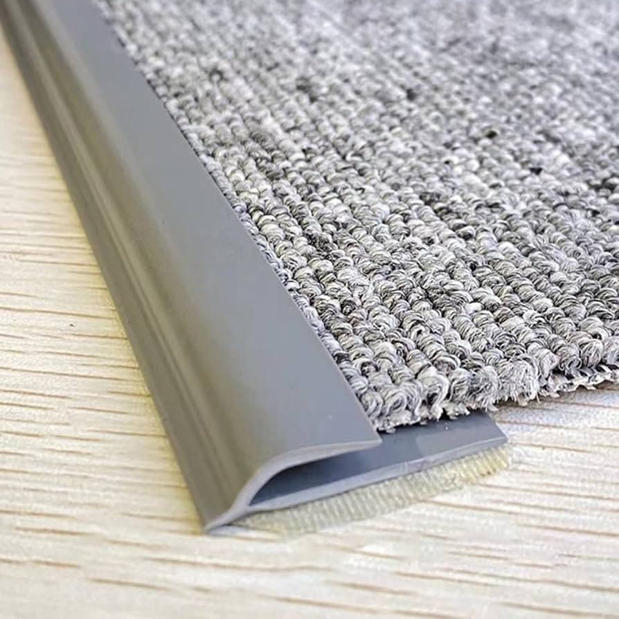 Vinyl Carpet Cover Trim Silver 914mm