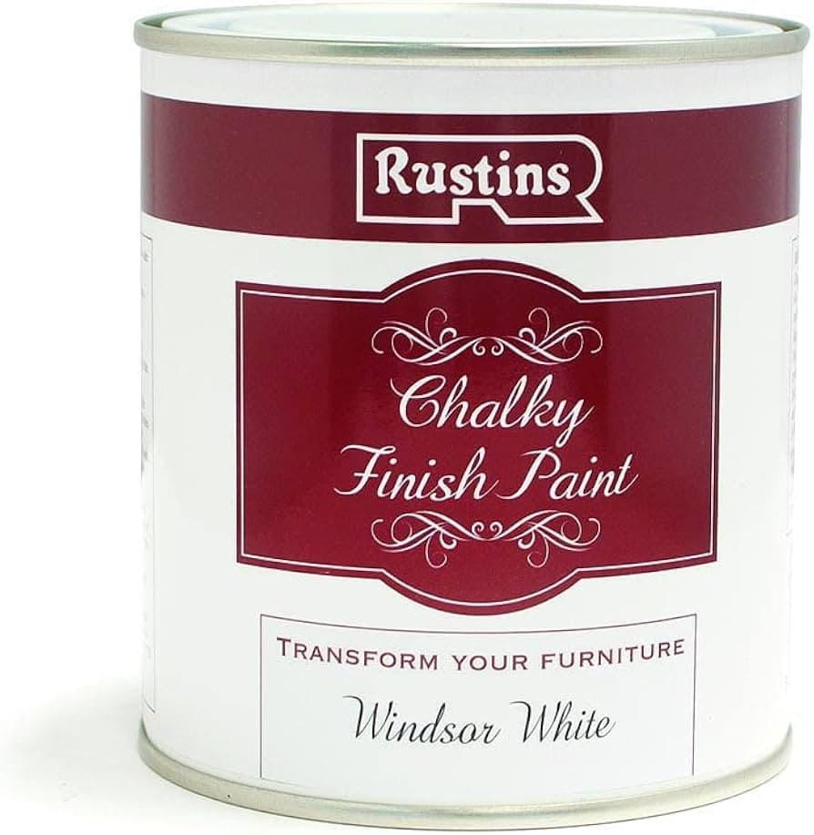 Rustins Chalky Finish Paint 250ml - Windsor White