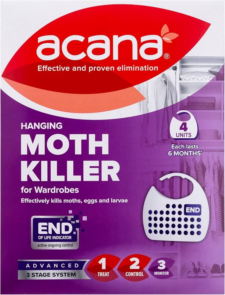 Acana 4pk Hanging Moth Killer & Freshener 