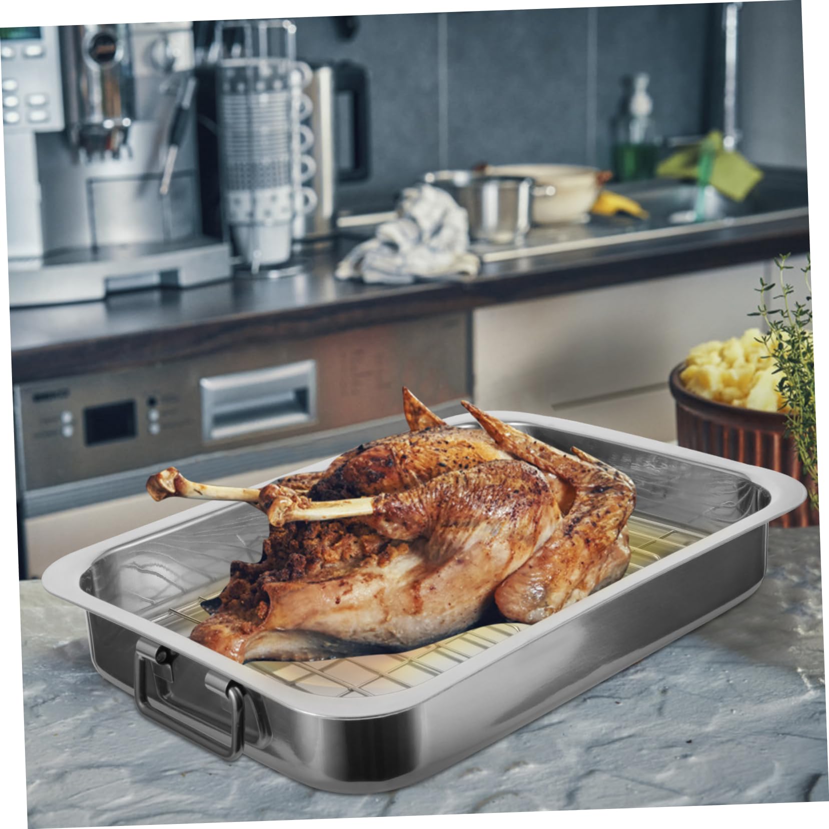 Rayware Mc Elite Set Of 2 Black Rectangular Roasters image