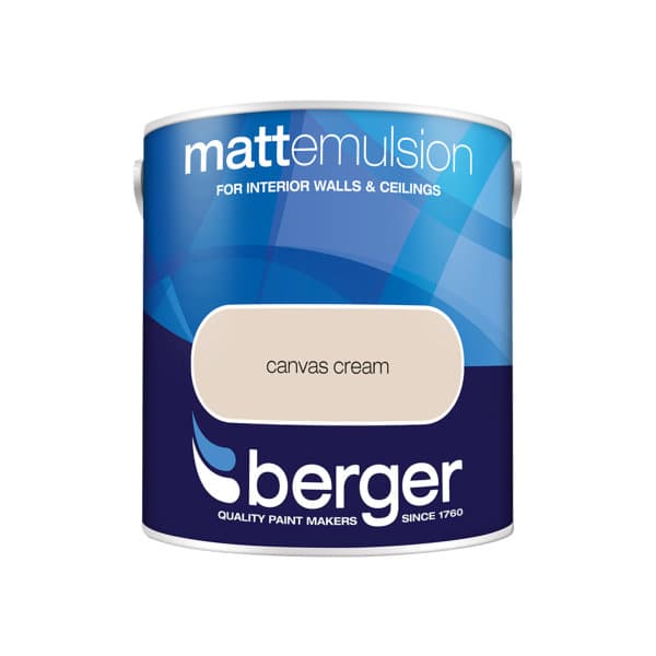 Berger Matt Emulsion Canvas Crm  2.5 L