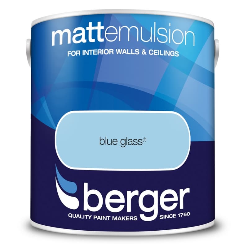 Berger Matt Emulsion Blue Glass  2.5 L