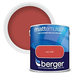 Berger Matt Emulsion Red Chilli  2.5 L
