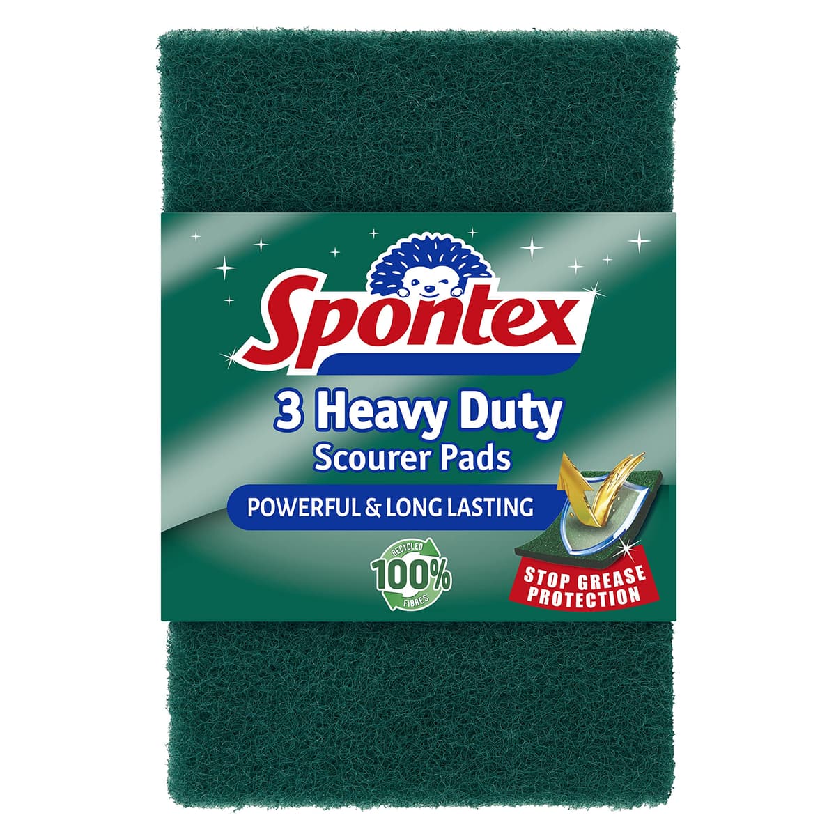 Spontex Heavy Duty Scourer Pads 3pk