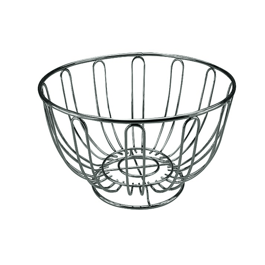 Apollo Chrome Fruit Bowl Round 24x12cm