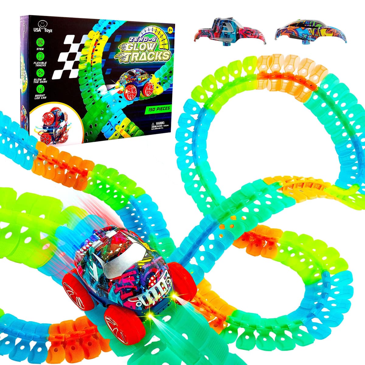 Kandy Toys ****** Figure Of 8 Flexi Track Car Set In Colour Box