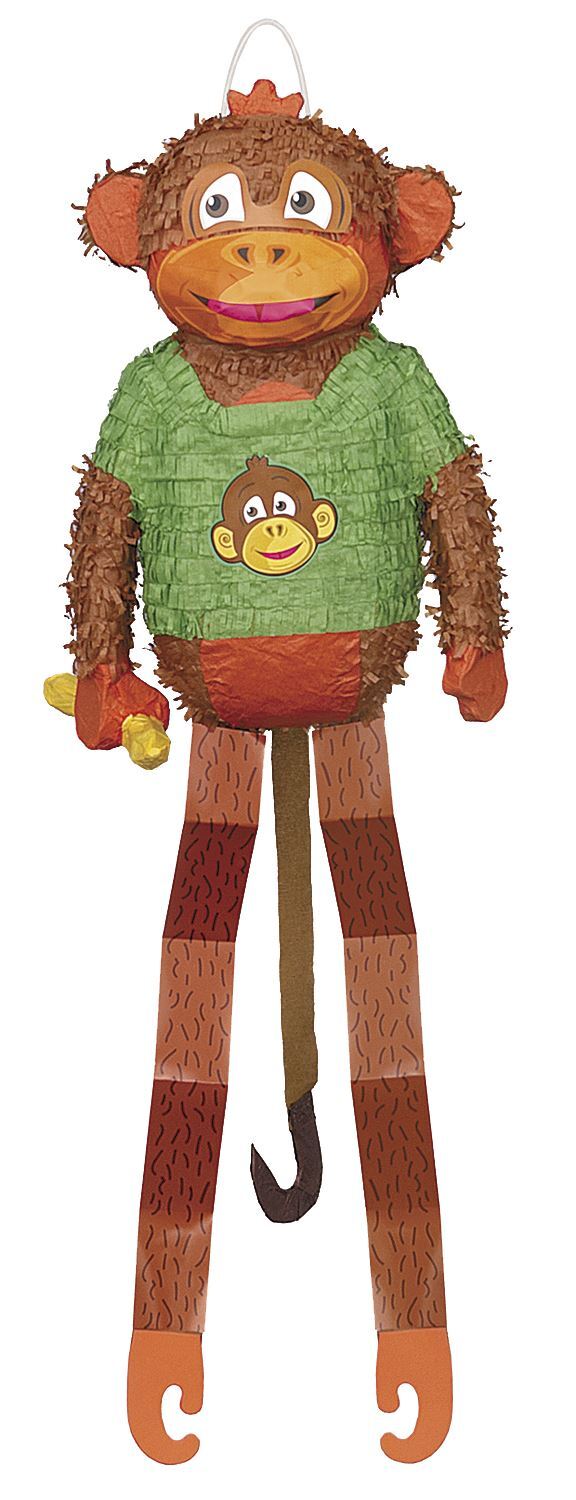 Unique Party Monkey With Legs Pinata image