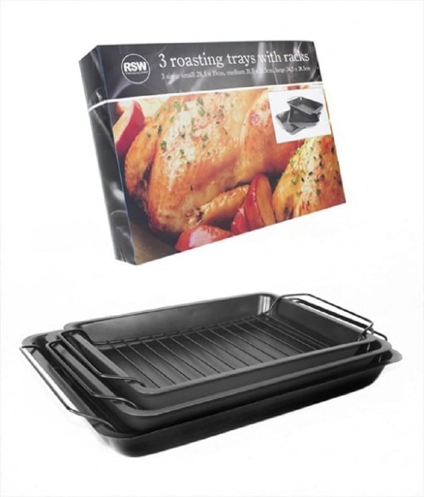 RSW Roasting Tray Set 3 With Racks