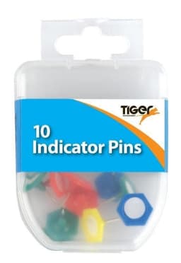 Tiger Essential 10 Indicator Pins Coloured 1