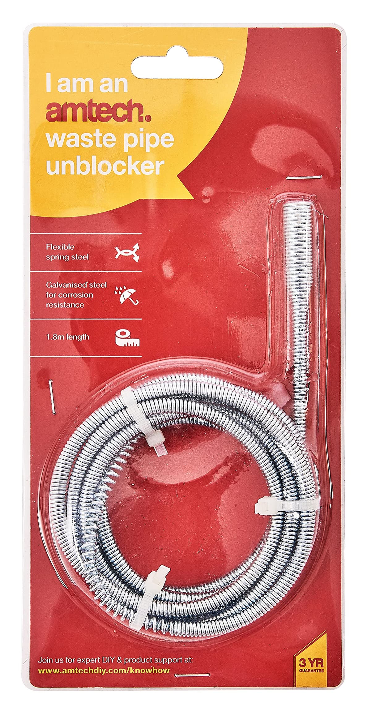 Amtech Waste Pipe Unblocker S1890