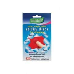 25mm Sticky Discs Clear 120pcs