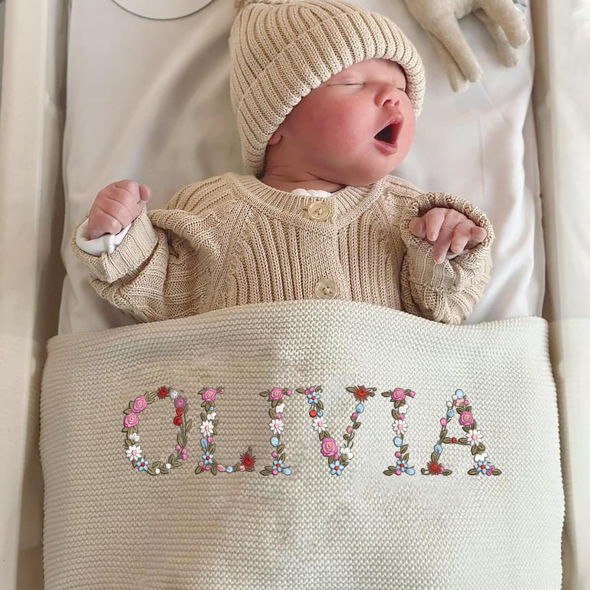 RSW Embroidered Baby Blanket 75x100