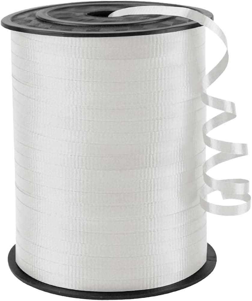 Unique Party White Curl Ribbon 500 Yds