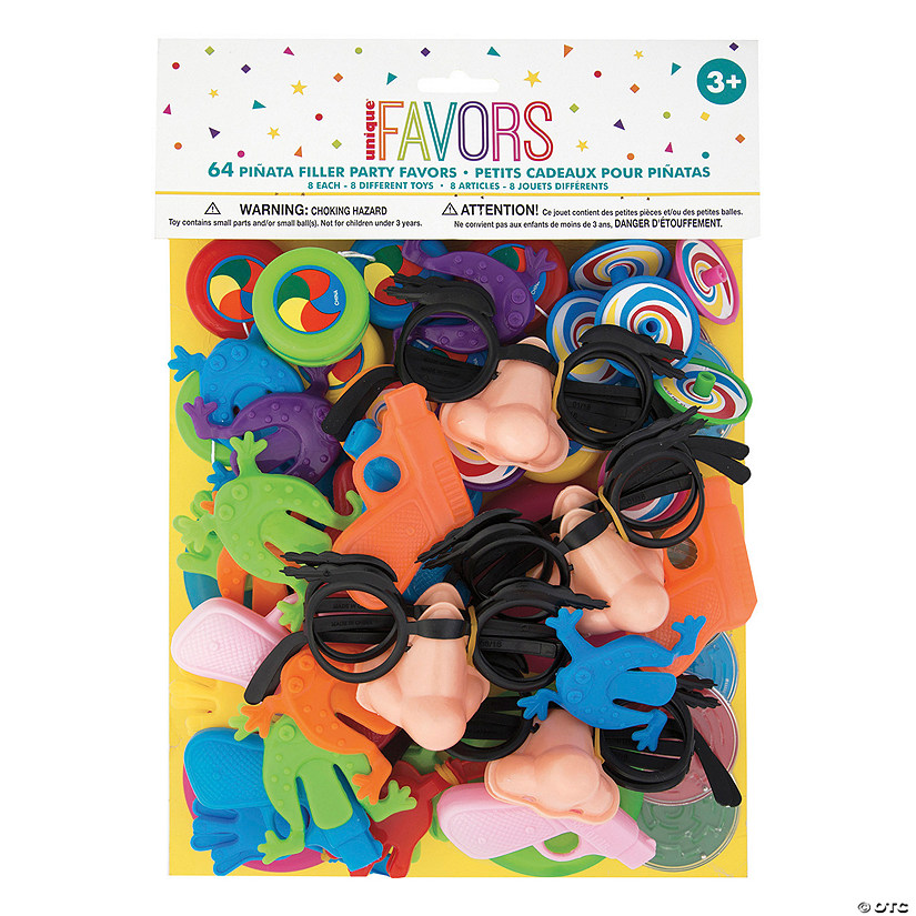 Unique Party Pinata Filler Favors 64pc image