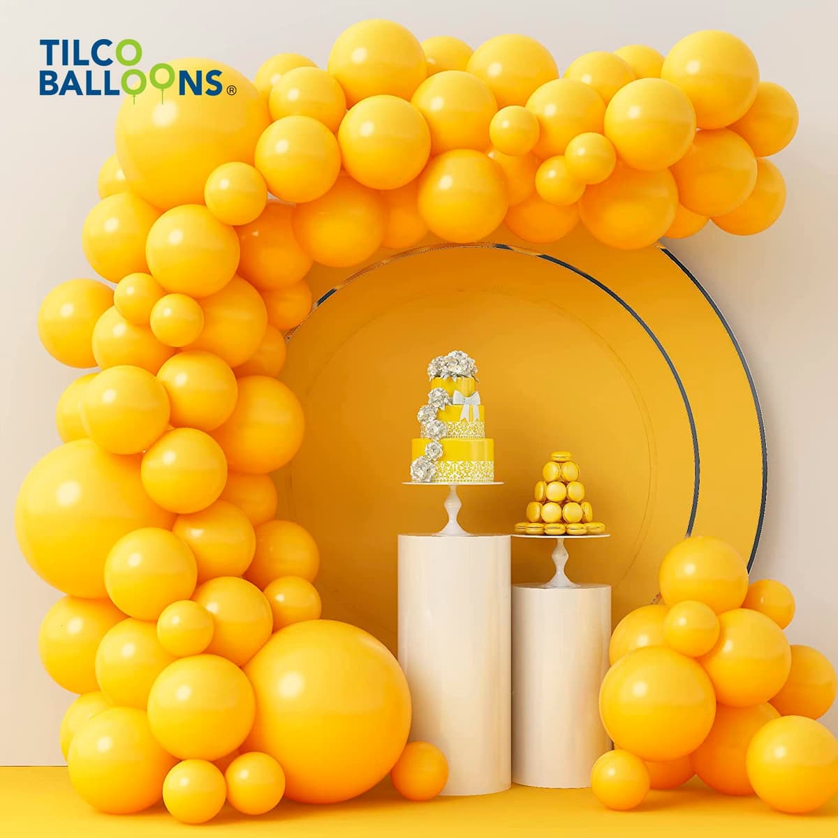 Unique Party 72 5'' Yellow Balloons