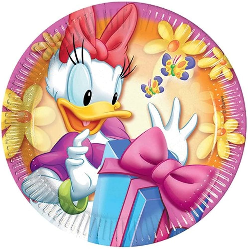 Unique Party 10 Daisy 23cm Plates