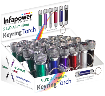 Infa Power 5 LED Aluminium Keyring Torch image