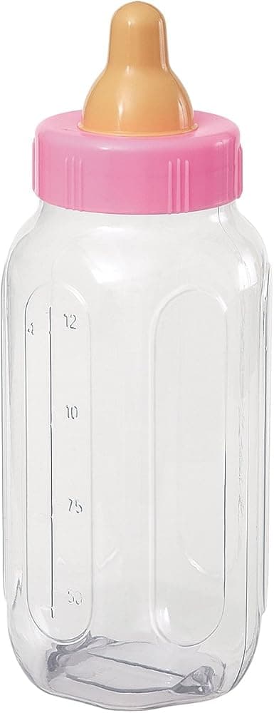 Unique Party 11" Pink Baby Bottle Bank