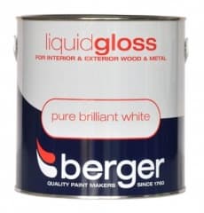 Berger Liquid Gloss Brilliant White 2.5Ltr 3