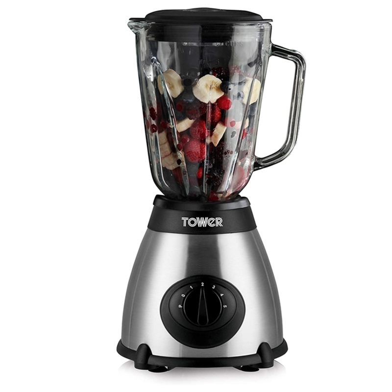 Tower 500w Glass Jar Blender With Grinder T12008 image