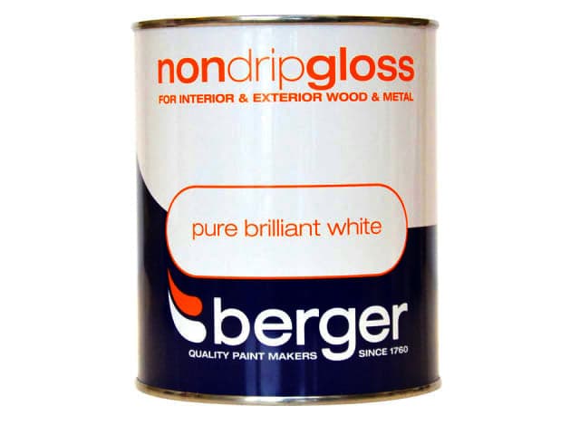 Berger N-Drip Gloss Brilliant White 750mls